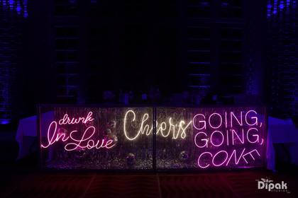 Bar and Signage — After Party decor — Alila Diwa Goa